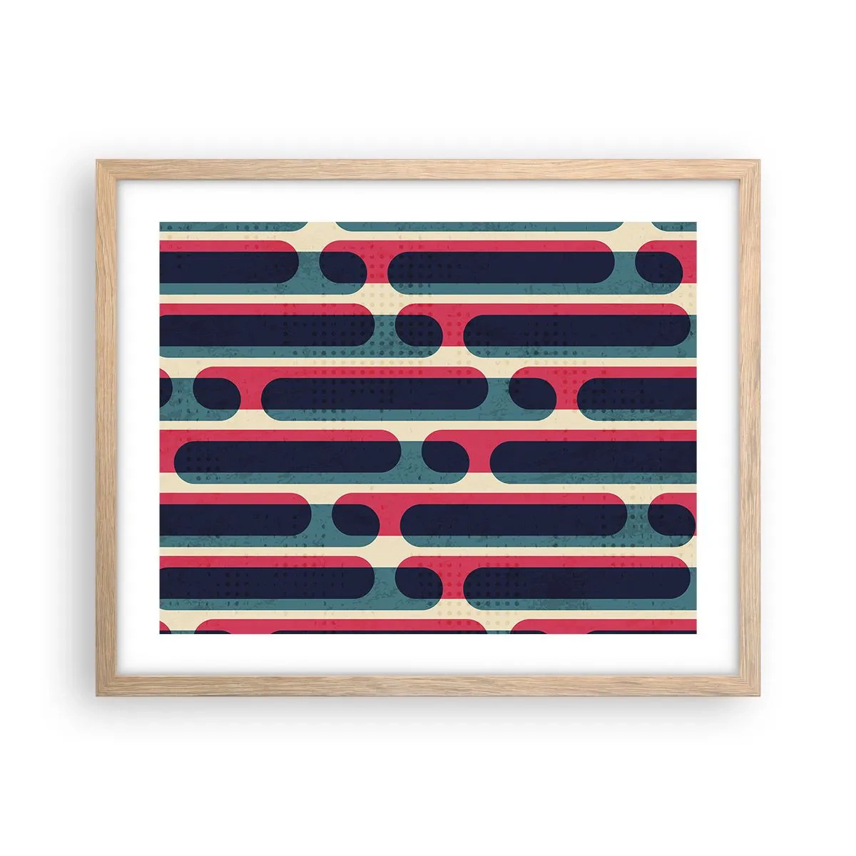 Plakat w ramie jasny dąb - W głąb i do przodu - 50x40 cm