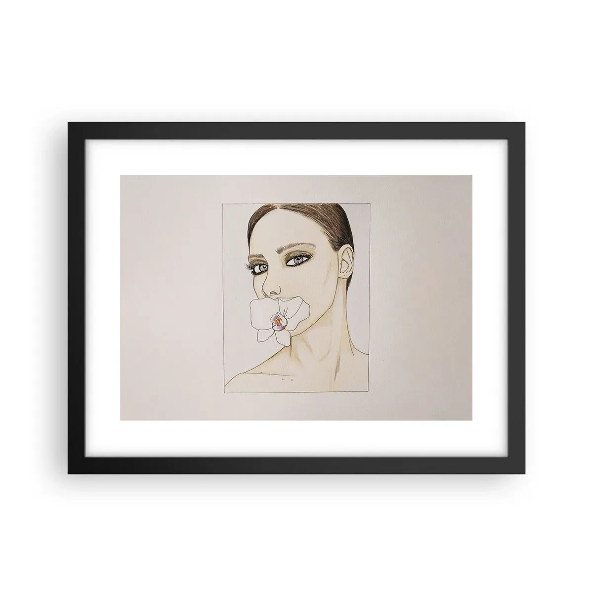 Plakat w czarnej ramie - Symbol elegancji i piękna - 40x30 cm