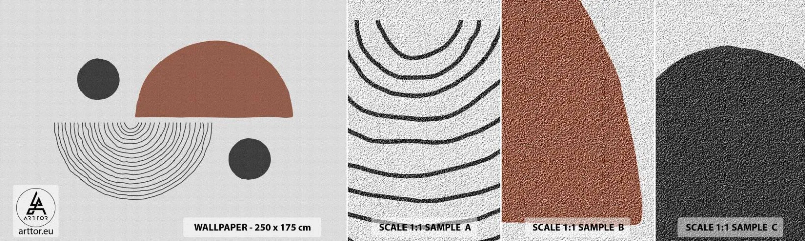 Fototapeta Próbka Samoprzylepna Deluxe Sticker - Doskonałość koła - Abstrakcja, Sztuka, Sztuka Nowoczesna - 100x30 cm