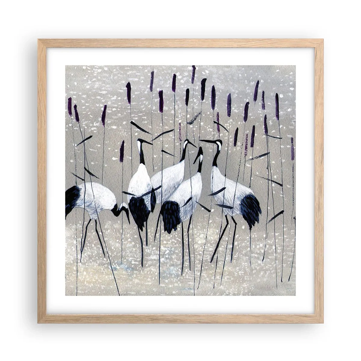 Plakat w ramie jasny dąb - Wśród swoich - 50x50 cm