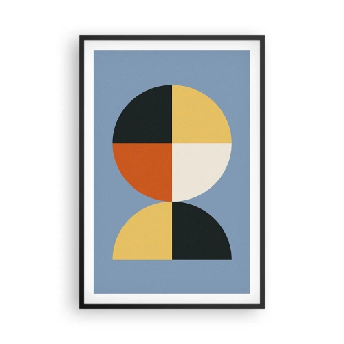 Plakat w czarnej ramie - Patrz i licz - 61x91 cm