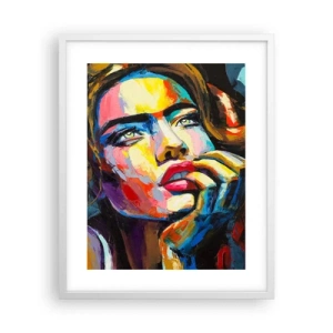 Plakat w białej ramie - Marzenia jak ptaki szybują po niebie - 40x50 cm