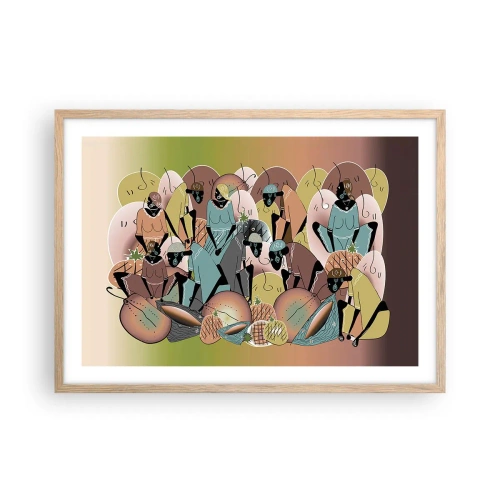 Plakat w ramie jasny dąb - Nadchodzi wielkie święto - 70x50 cm