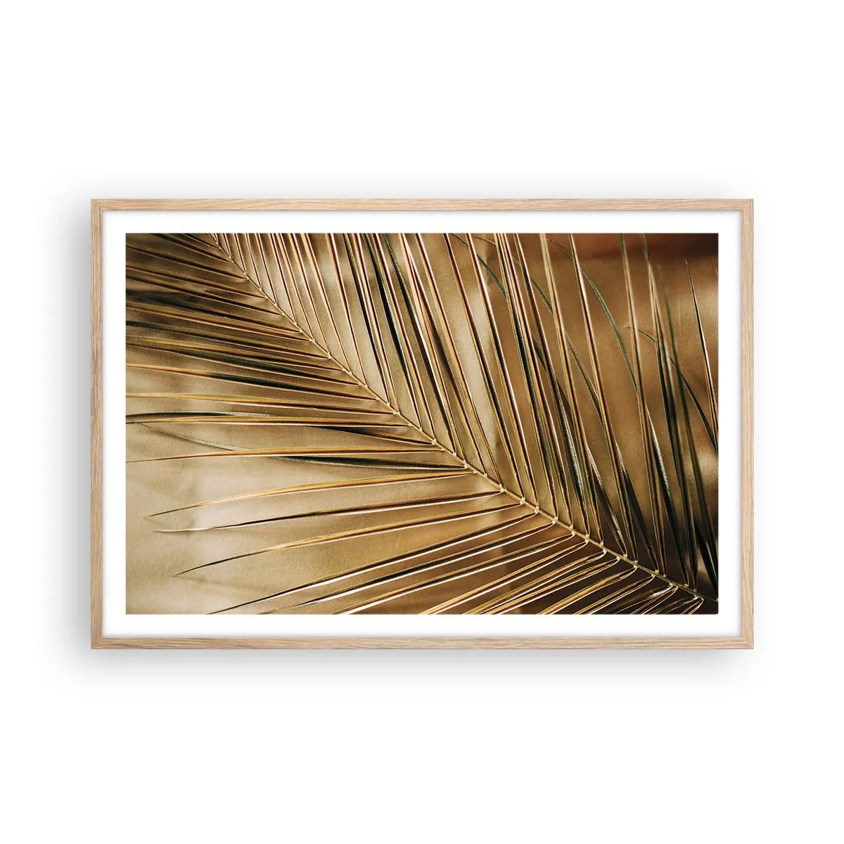 Plakat w ramie jasny dąb - Naturalna kolumnada - 91x61 cm