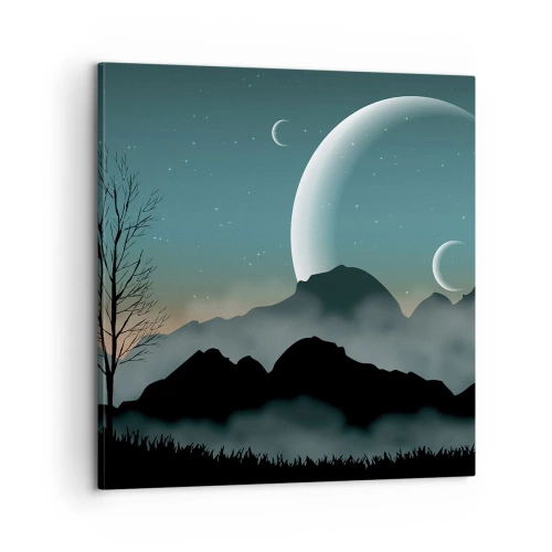 Obraz na płótnie - Karnawał gwiaździstej nocy - 60x60 cm