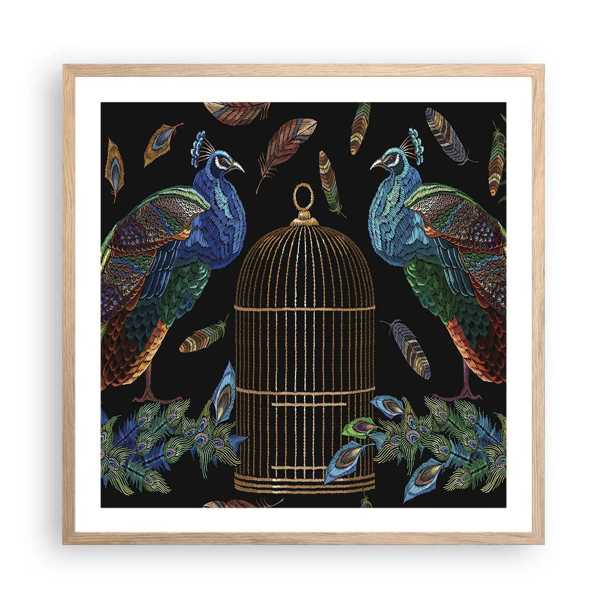 Plakat w ramie jasny dąb - W królewskich szatach - 60x60 cm