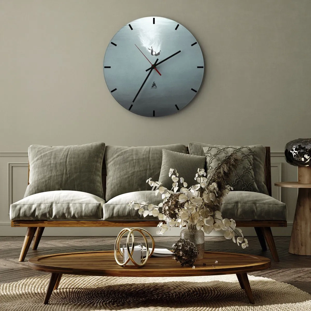 Zegar ścienny - W objęciach oceanu - 40x40 cm