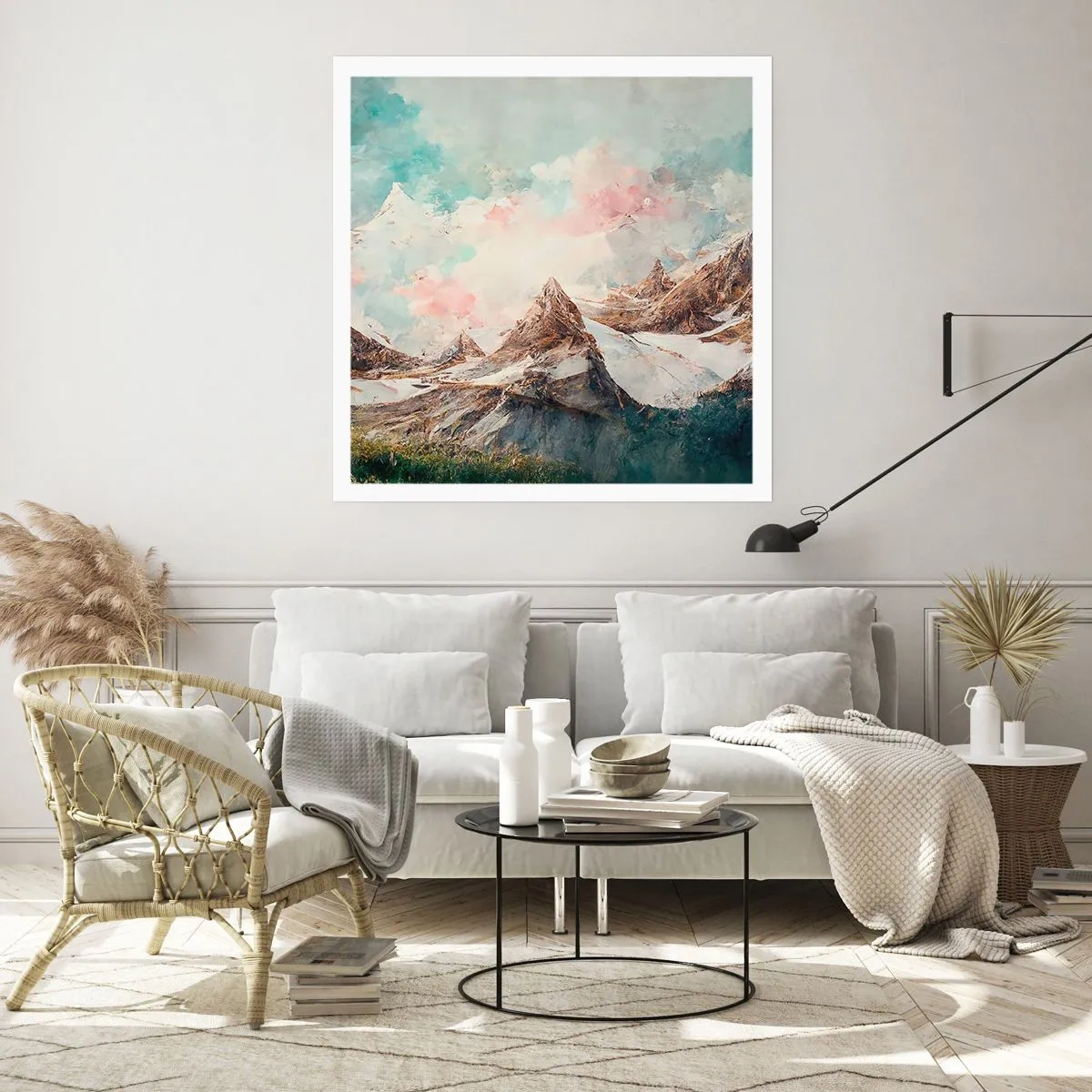 Plakat - Skalne ostrza - 60x60 cm