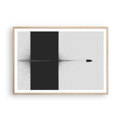 Plakat w ramie jasny dąb - Prosto do celu - 100x70 cm