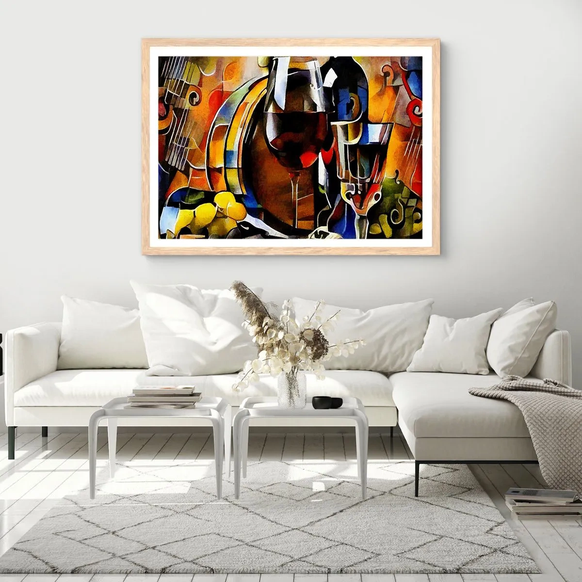 Plakat w ramie jasny dąb - I świat nabiera barw - 100x70 cm