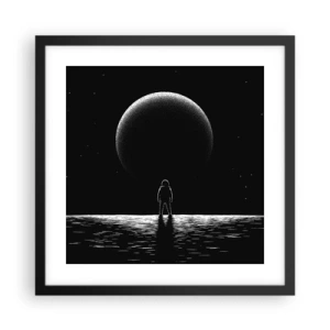 Plakat w czarnej ramie - Twarzą w twarz - 40x40 cm