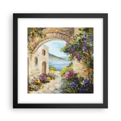 Plakat w czarnej ramie - Urok nadmorskiej prowincji - 30x30 cm