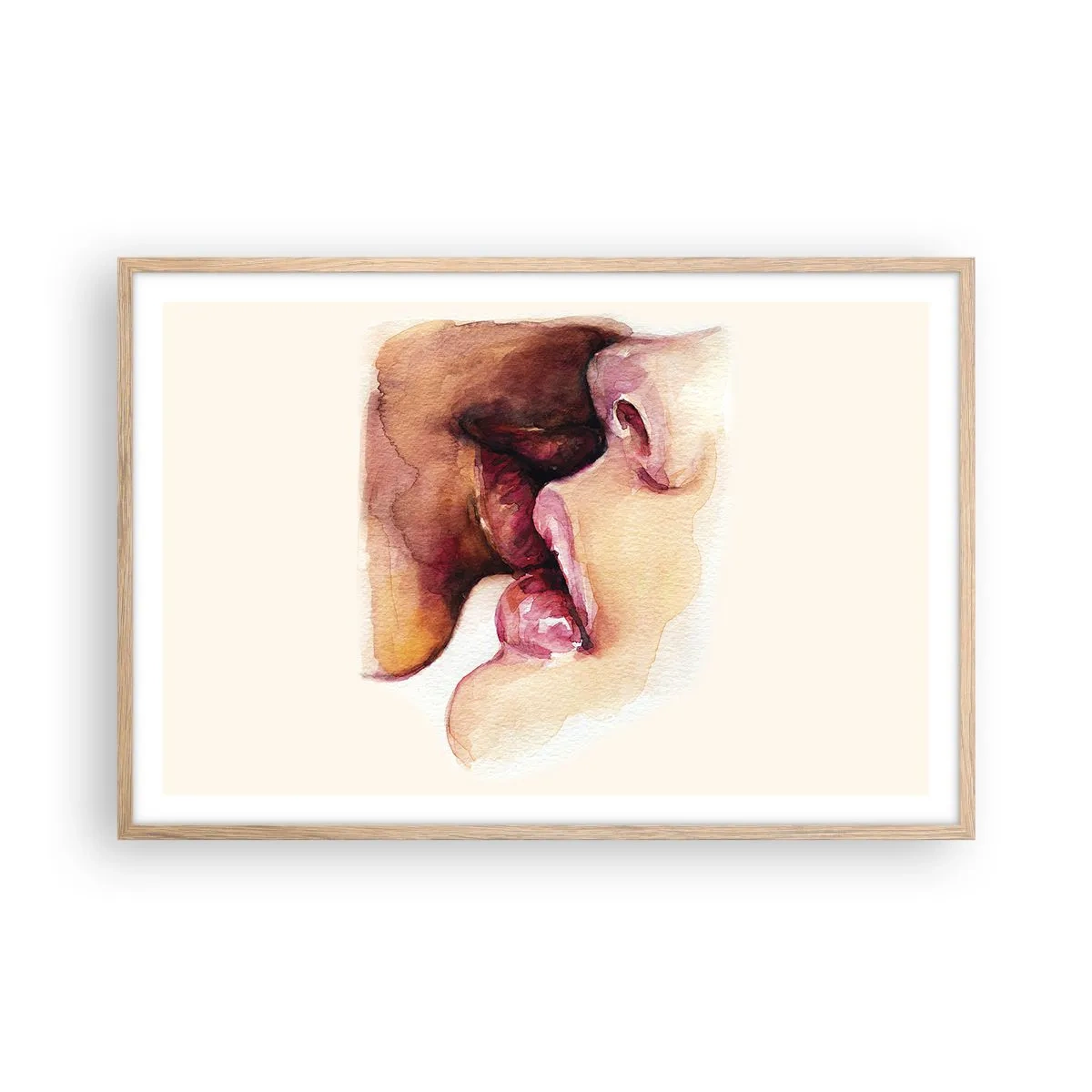 Plakat w ramie jasny dąb - Jak noc i dzień, ziemia i niebo - 91x61 cm