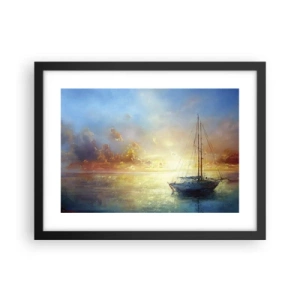 Plakat w czarnej ramie - W złotej zatoce - 40x30 cm