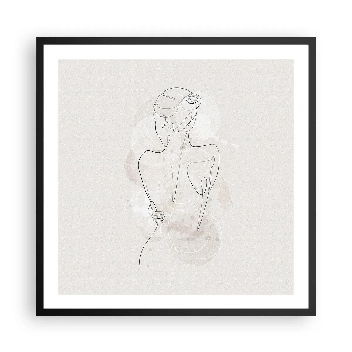 Plakat w czarnej ramie - Jak czuły instrument - 60x60 cm