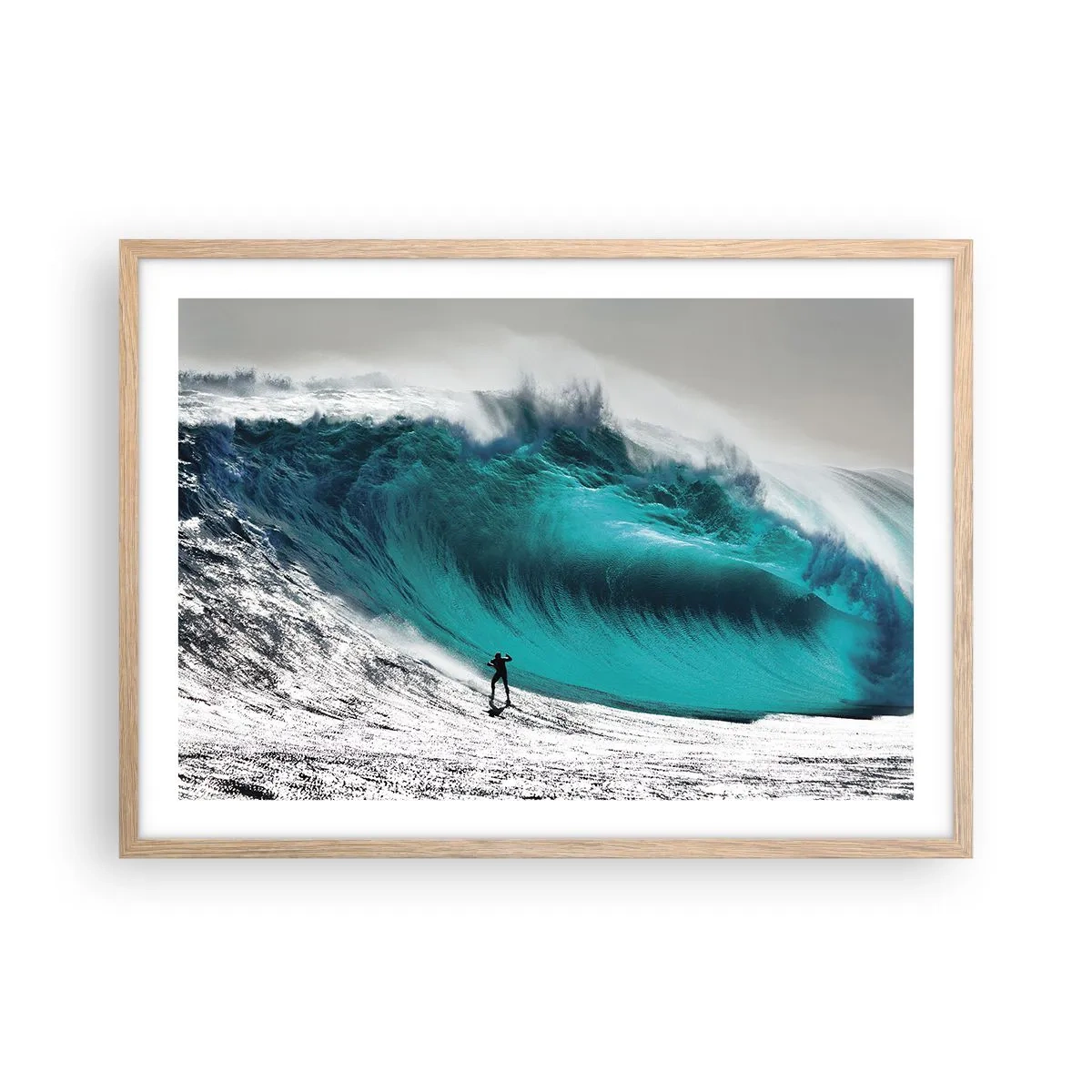 Plakat w ramie jasny dąb - Wyzwanie przyjęte - 70x50 cm