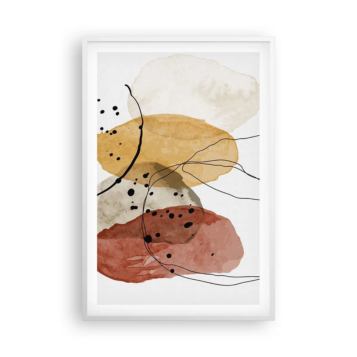 Plakat w białej ramie - Jak powietrze lekkie, przejrzyste - 61x91 cm