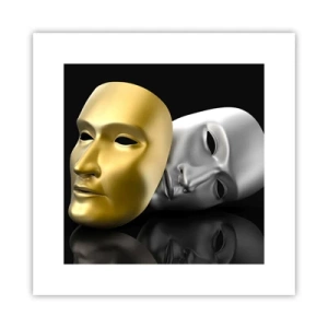 Plakat - Życie to jest teatr - 30x30 cm
