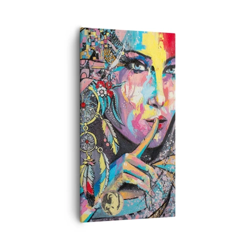 Obraz na płótnie - Milcz, aż zrozumiesz - 55x100 cm