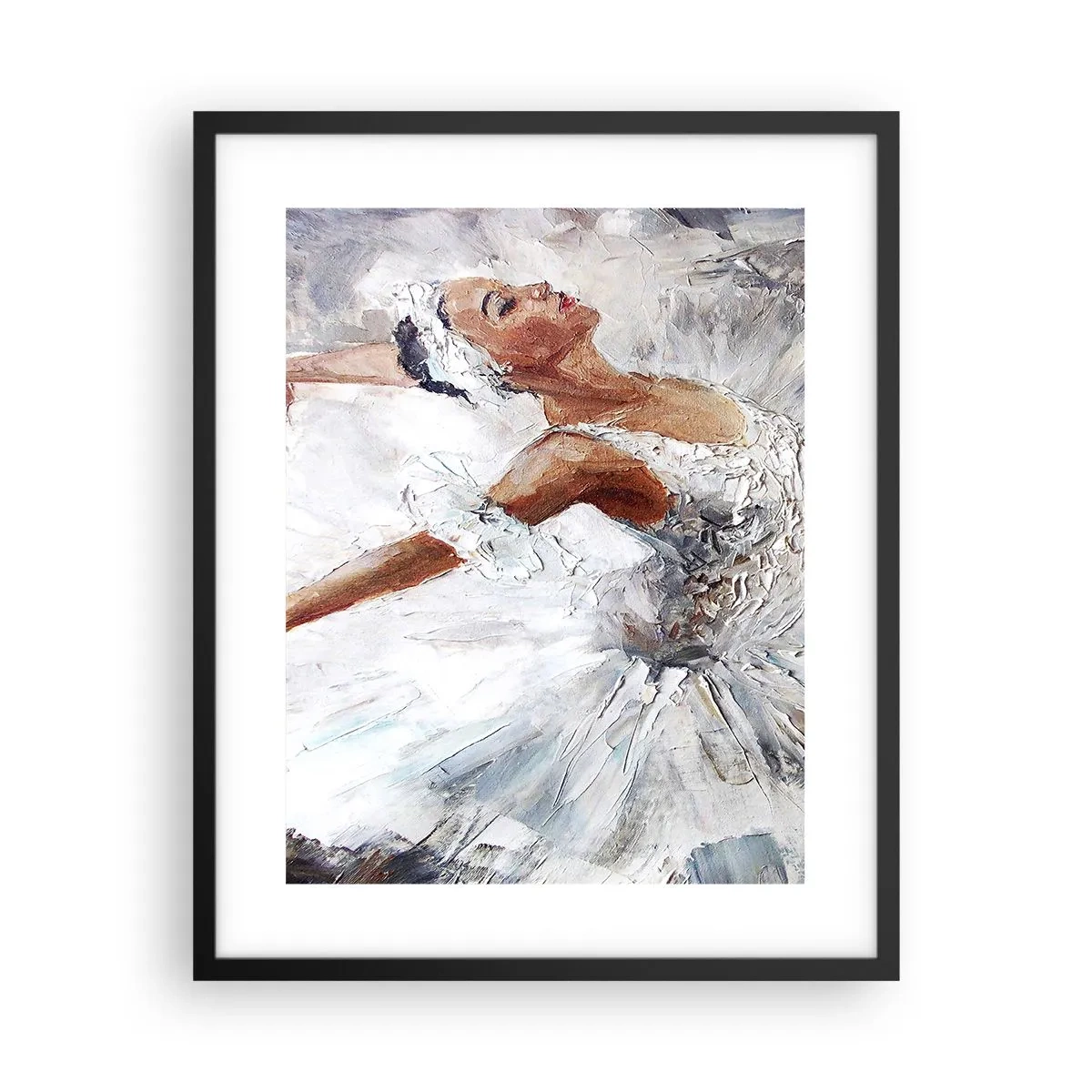 Plakat w czarnej ramie - Delikatna i lekka jak tiul - 40x50 cm
