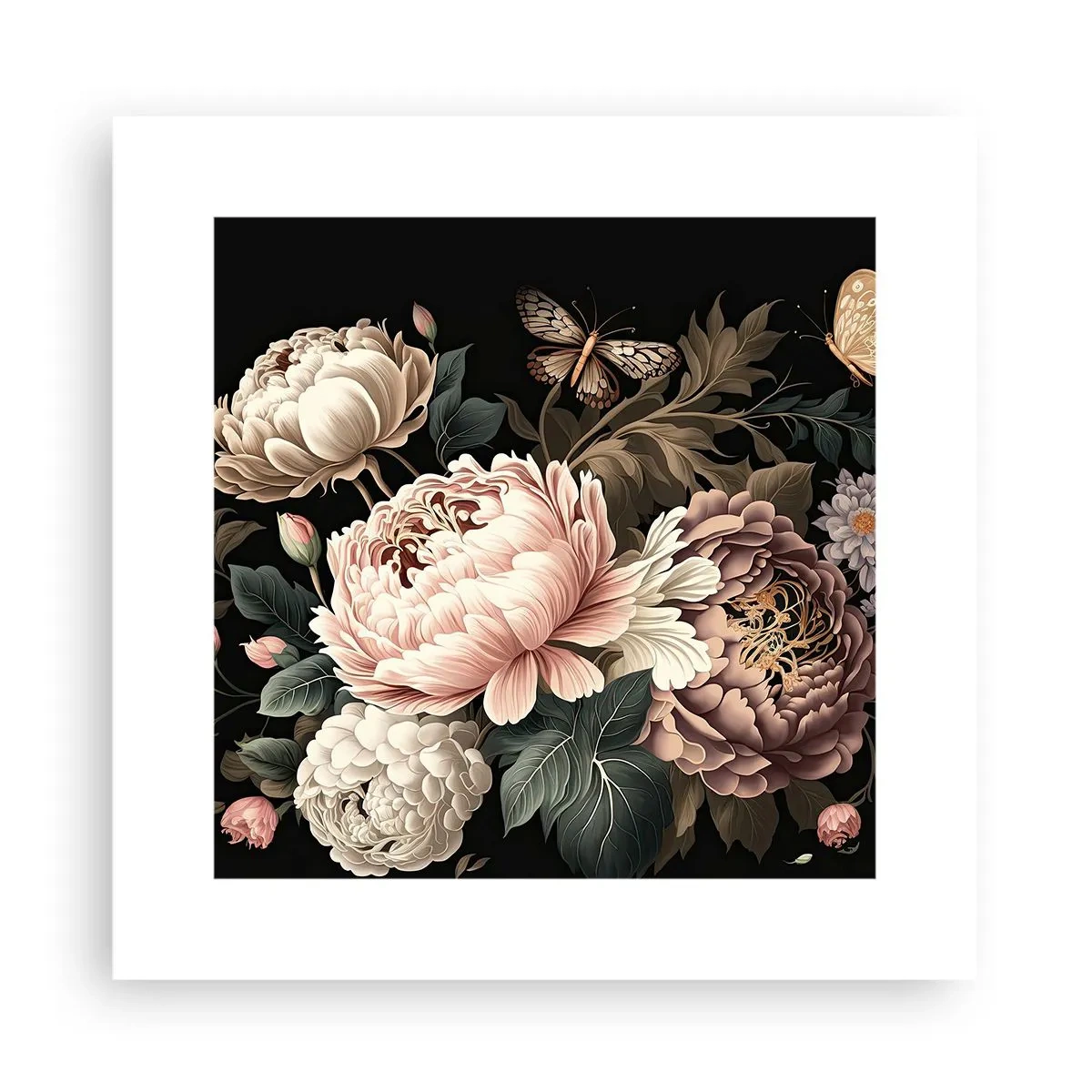 Plakat - W barokowym stylu - 30x30 cm