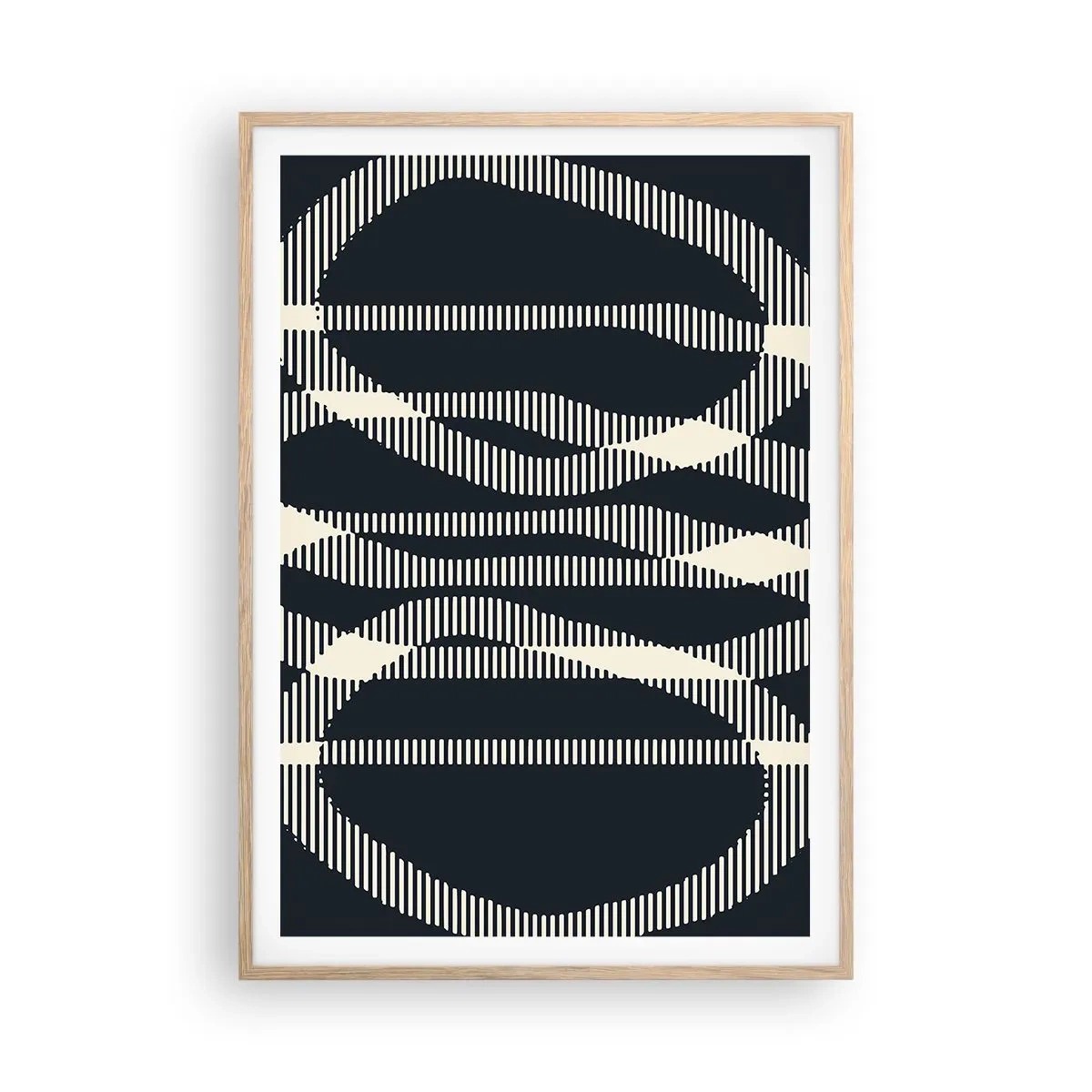 Plakat w ramie jasny dąb - Próba przełamania ciemności - 70x100 cm