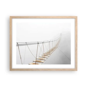 Plakat w ramie jasny dąb - Dokąd cię zaprowadzi? - 50x40 cm