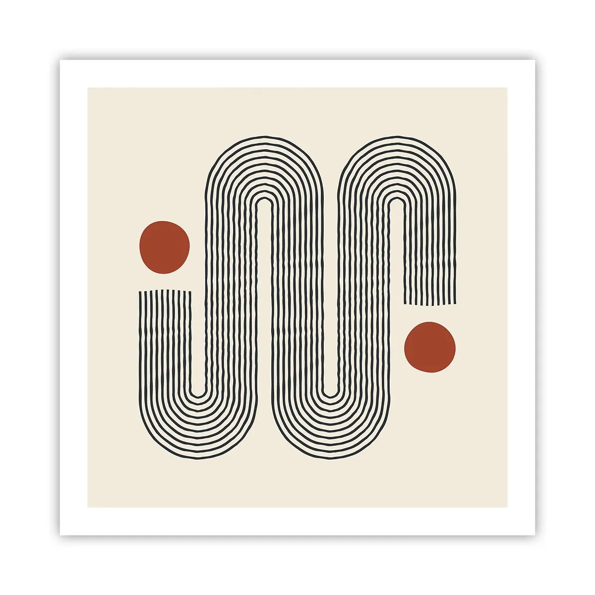Plakat - Od początku do końca - 60x60 cm