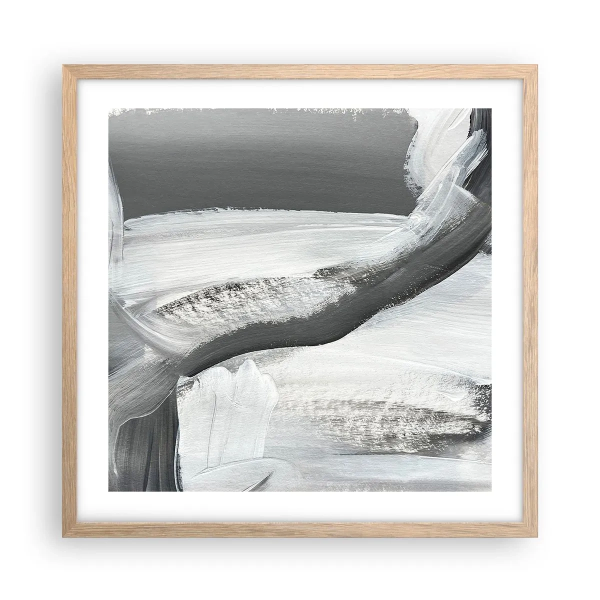 Plakat w ramie jasny dąb - Zdecydowanym ruchem - 50x50 cm