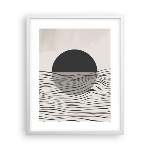 Plakat w białej ramie - Kompozycja połowiczna - 40x50 cm