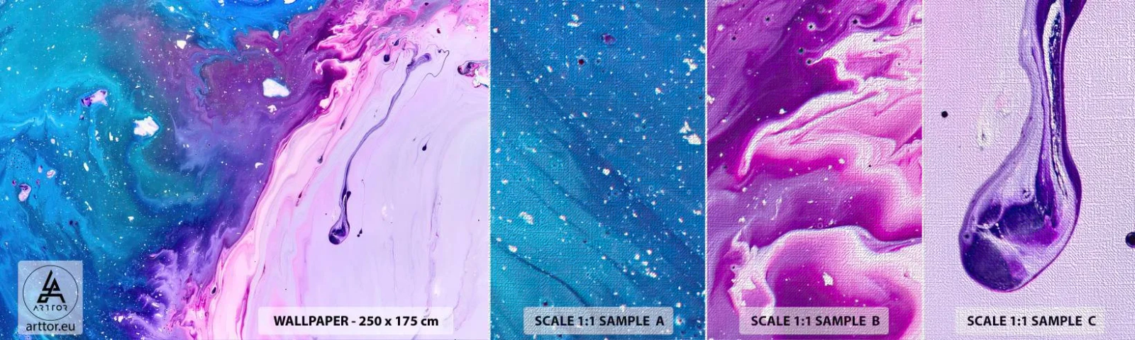 Fototapeta Próbka Premium Canvas - Yin i yang - Abstrakcja, Sztuka, Malarstwo - 100x30 cm