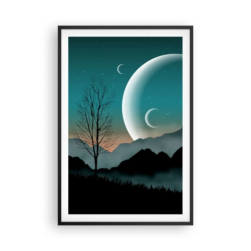 Plakat w czarnej ramie - Karnawał gwiaździstej nocy - 61x91 cm