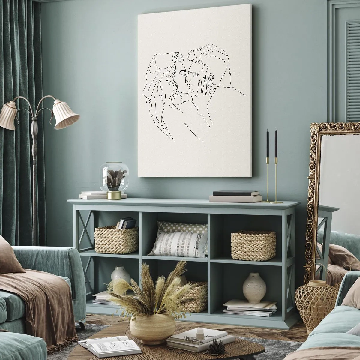 Obraz na płótnie - Splątani uczuciem - 55x100 cm