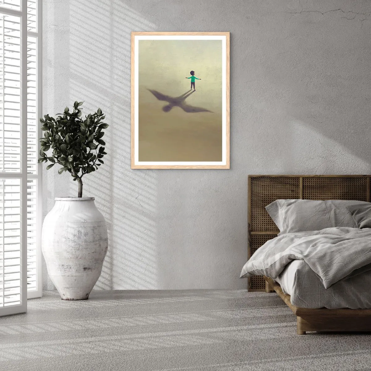 Plakat w ramie jasny dąb - Bohater przyszłości - 50x70 cm