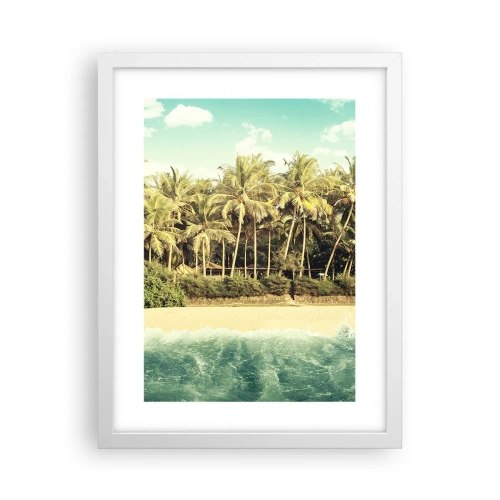 Plakat w białej ramie - A może tutaj? - 30x40 cm