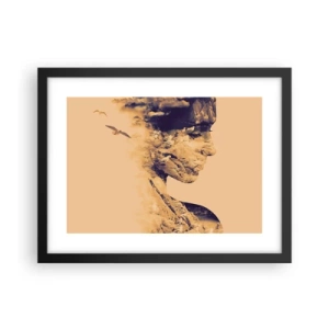 Plakat w czarnej ramie - Piękna z natury - 40x30 cm