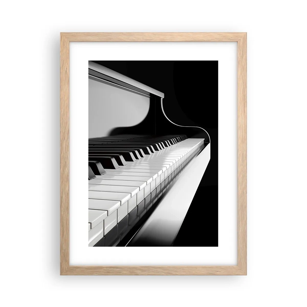 Plakat w ramie jasny dąb - Harmonia kształtów i barw - 30x40 cm