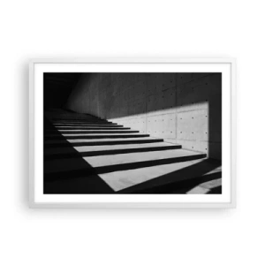 Plakat w białej ramie - Surowa uroda modernizmu - 70x50 cm
