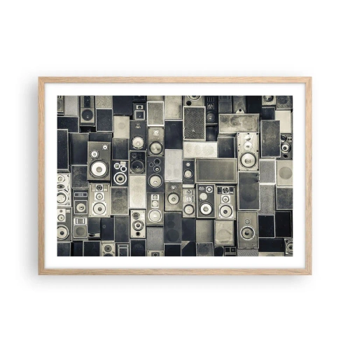 Plakat w ramie jasny dąb - I wszystko gra - 70x50 cm