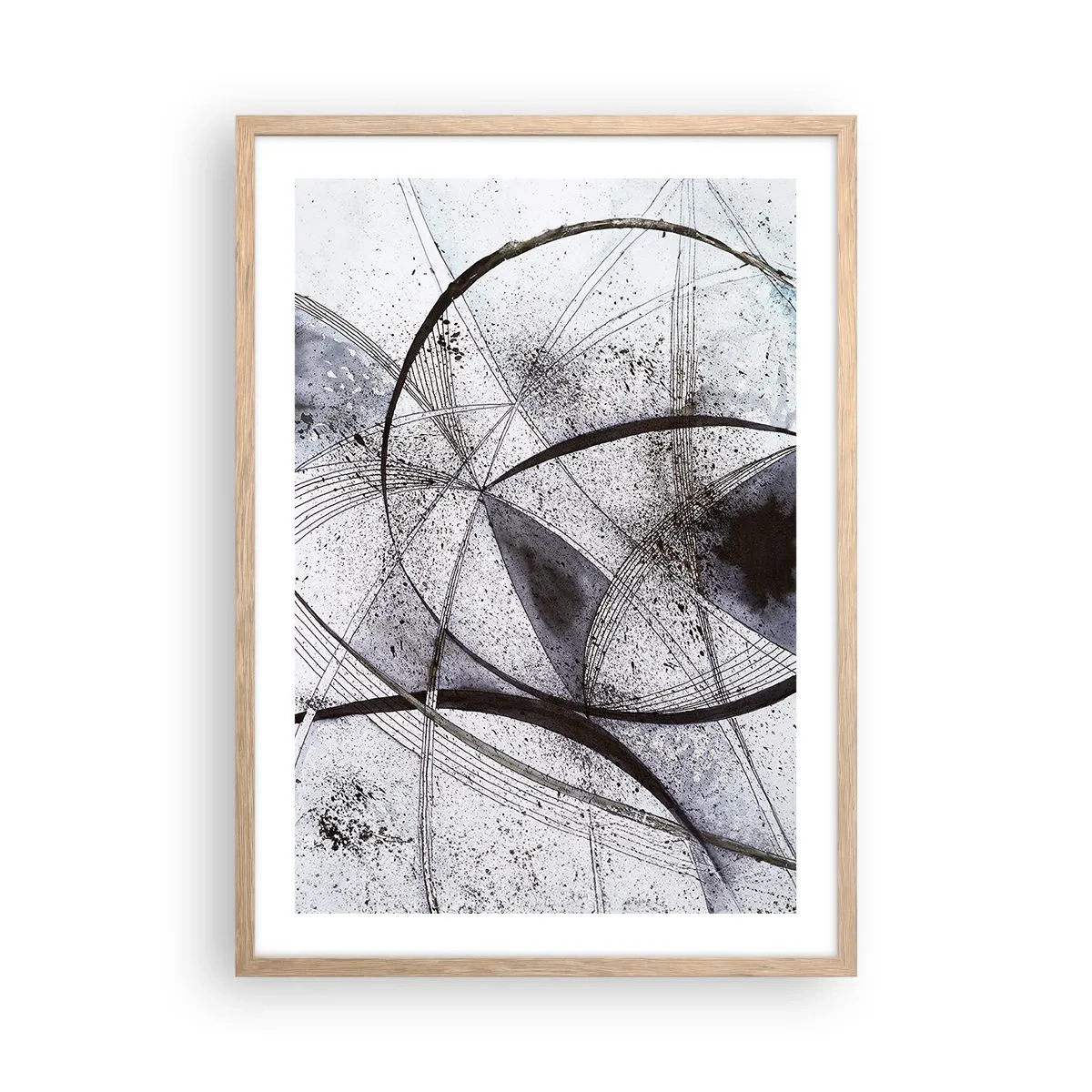 Plakat w ramie jasny dąb - Futurystyczna fantazja - 50x70 cm