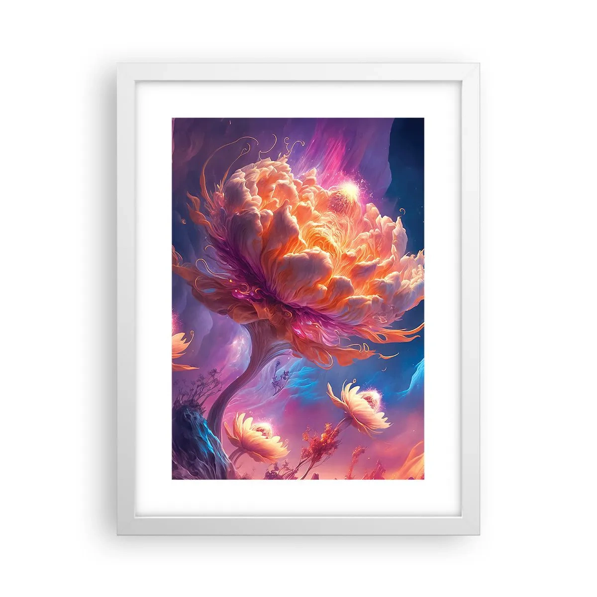 Plakat w białej ramie - Inny świat - 30x40 cm