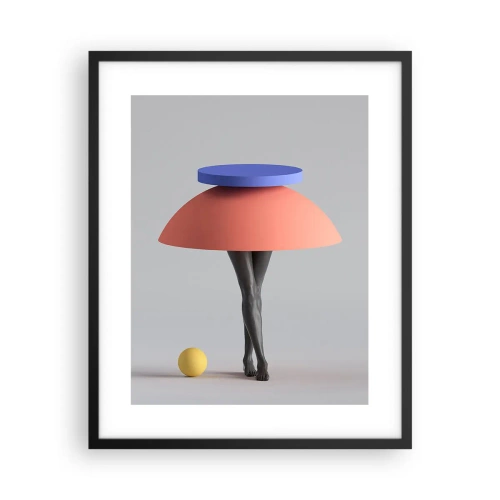 Plakat w czarnej ramie - Kompozycja surrealistyczna - 40x50 cm