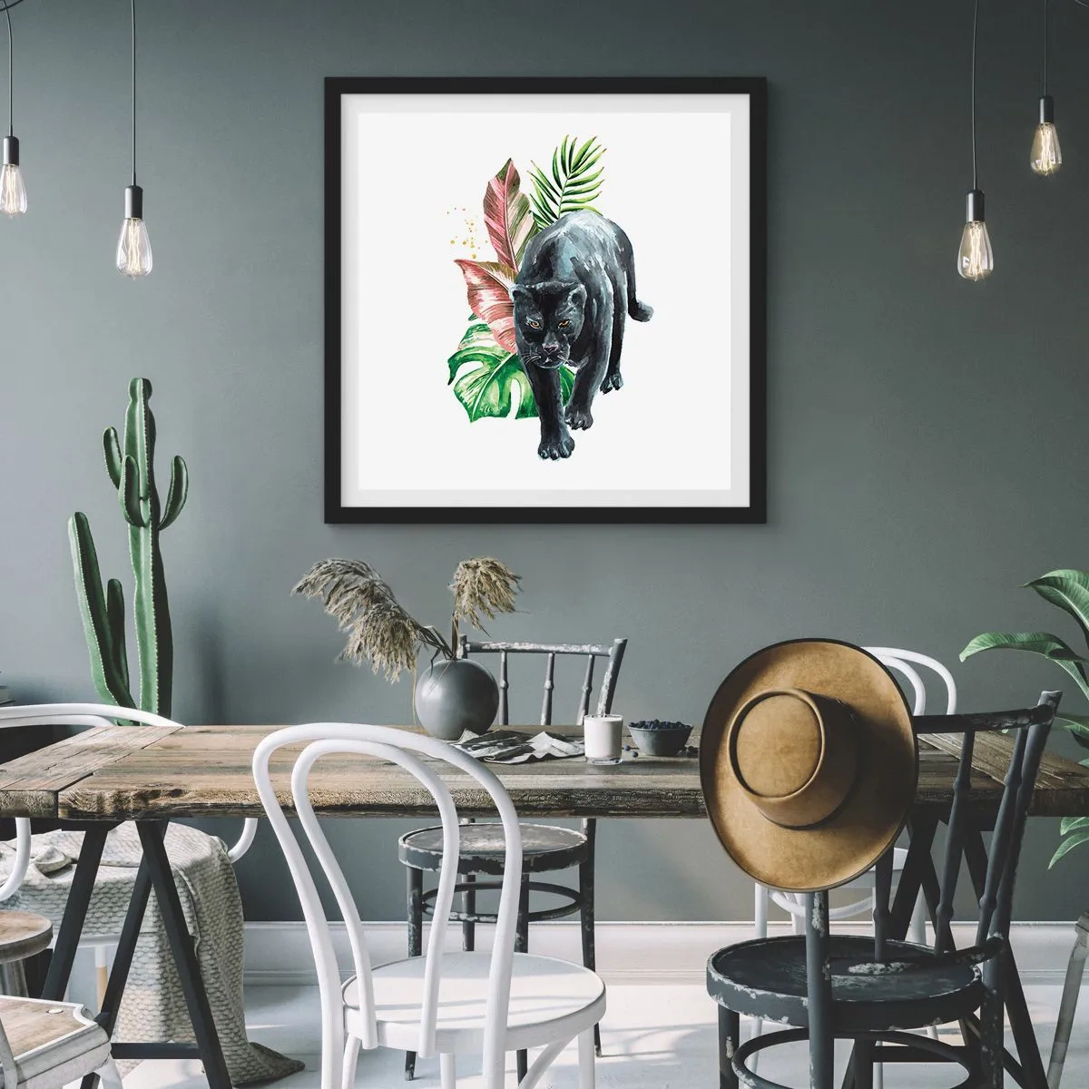 Plakat w czarnej ramie - Dzikość serca - 50x50 cm