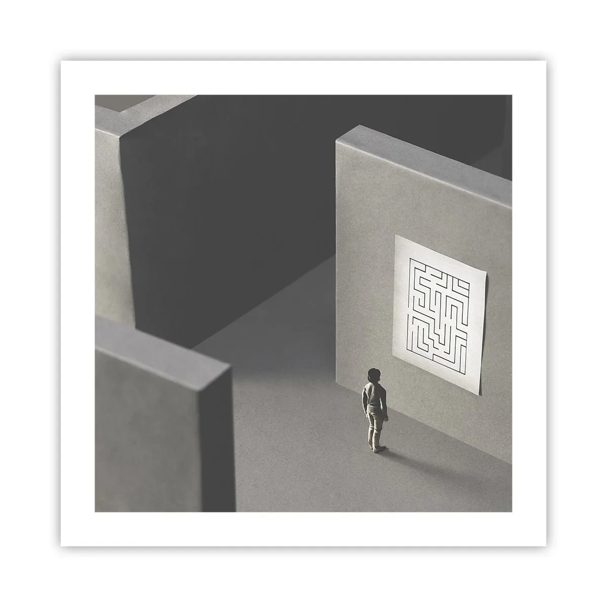 Plakat - Ale gdzie jestem? - 50x50 cm