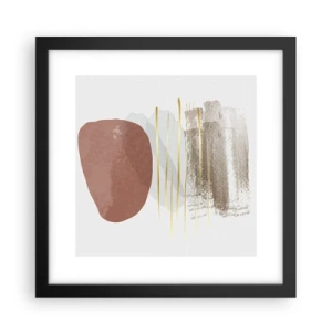 Plakat w czarnej ramie - Abstrakcyjna kolumnada - 30x30 cm