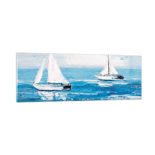 Obraz na szkle - Z przyjacielem u boku - 90x30 cm