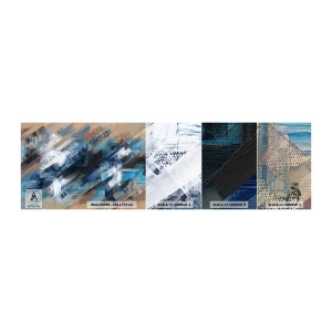 Fototapeta Próbka Standard Eco - Po błękitnym skosie - Sztuka, Abstrakcja, Farby - 100x30 cm