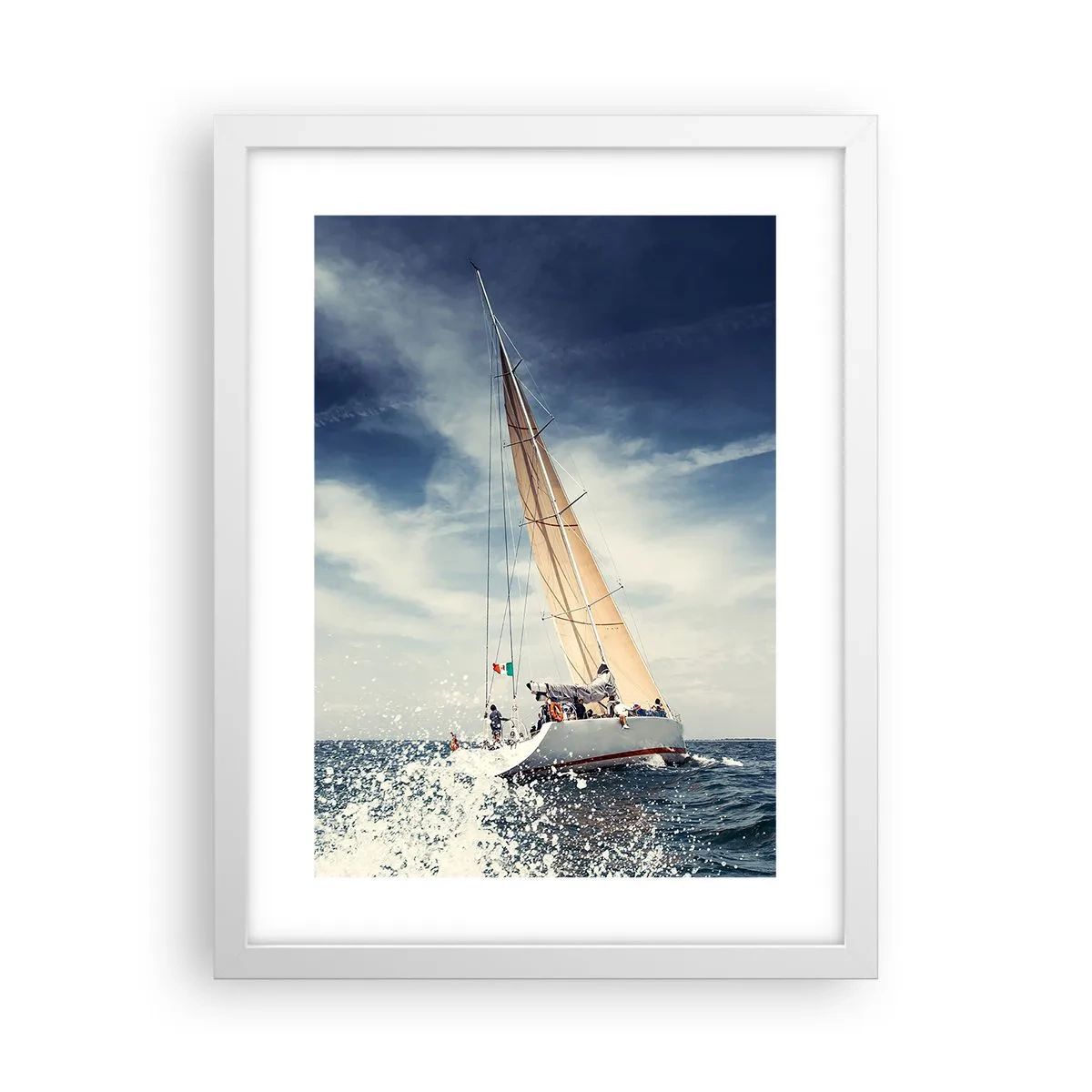 Plakat w białej ramie - Nas nie dogonią! - 30x40 cm