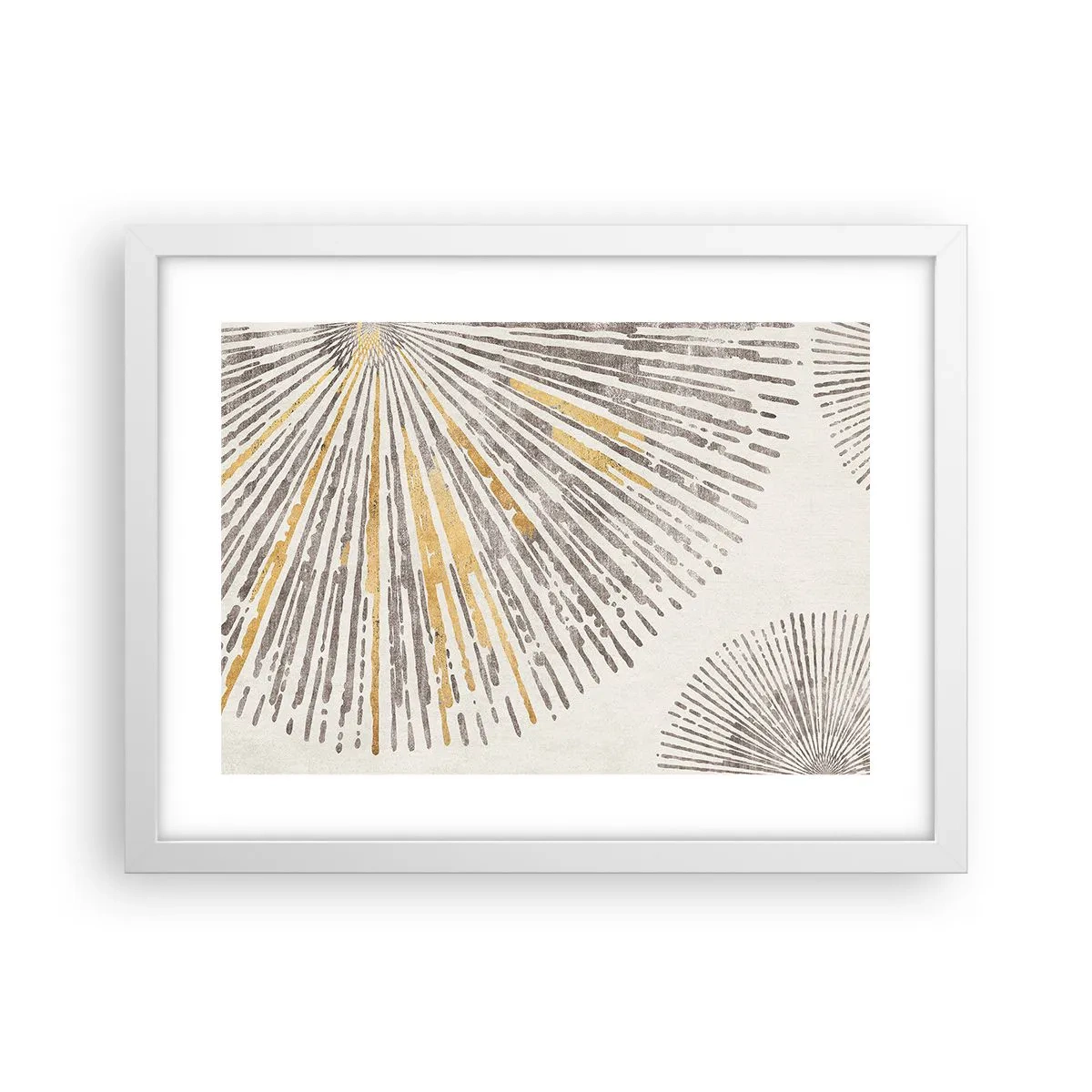 Plakat w białej ramie - Uroda promienia - 40x30 cm