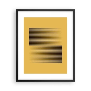 Plakat w czarnej ramie - Kwadratura przeciwieństw - 40x50 cm